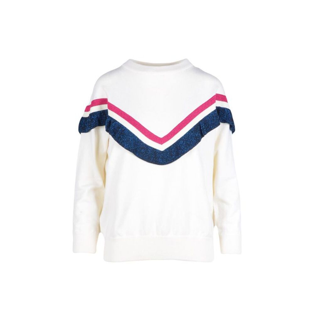 Ballantyne Long Sleeve Pullover Sweater Women White Knitwear